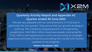 X2M Connect Limited releases Q4 activity report and 4C